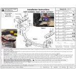 Reese Tactical Trailer Hitch Tow Package For 22-23 Ford Maverick w/ Wiring Kit Matte Black 3-1/4" Drop 2" Ball w/ Lock 4-Flat Bracket 2" Receiver Class 3