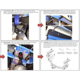 Trailer Hitch w/ 4 Bike Rack For 22-23 Ford Maverick All Styles Approved for Recreational & Offroad Use Carrier for Adult Woman or Child Bicycles Foldable