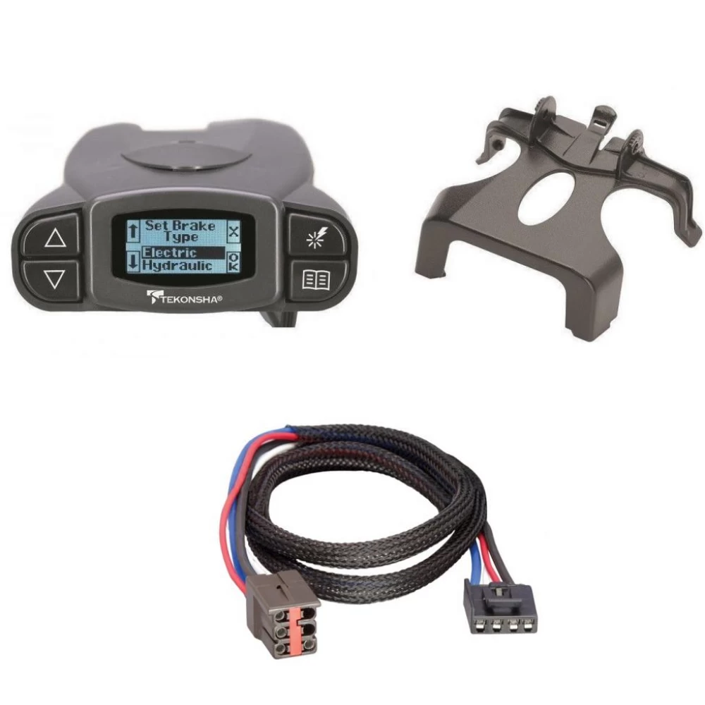 Tekonsha Prodigy P3 Trailer Brake Control for 12-19 Land Rover Range Rover Evoque w/ Plug Play Wiring Adapter Proportional Eletric Trailer Brakes Module Box Controller