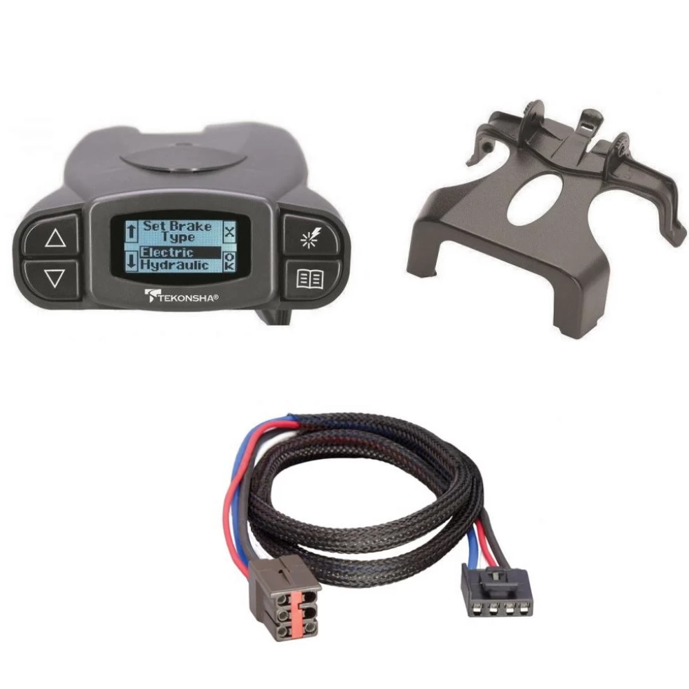 Tekonsha Prodigy P3 Trailer Brake Control for 10-11 Lincoln MKT w/ Plug Play Wiring Adapter Proportional Eletric Trailer Brakes Module Box Controller