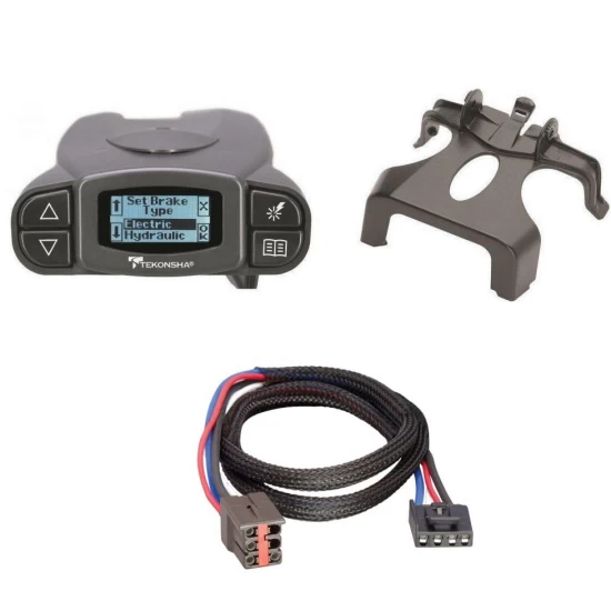 Tekonsha Prodigy P3 Trailer Brake Control for 10-11 Lincoln MKT w/ Plug Play Wiring Adapter Proportional Eletric Trailer Brakes Module Box Controller