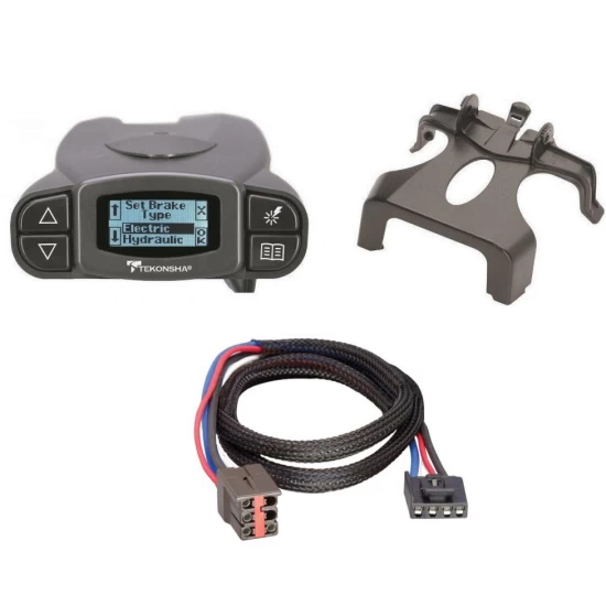 Tekonsha Prodigy P3 Trailer Brake Control for 09-11 Ford Flex 10-11 Lincoln MKT w/ Plug Play Wiring Adapter Proportional Eletric Trailer Brakes Module Box Controller