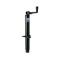 Pro Series 2K A-Frame Trailer Jack 14" Lift Black Powdercoat Inner and Outer Tube Topwind Round Jack Corrosion Resistant 5 Year Warranty