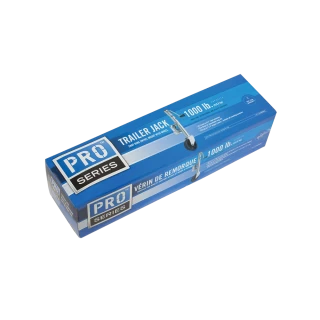 Pro Series 1000 lbs Trailer Jack, Zinc Wheel, Snap Ring Swivel, for Marine Use