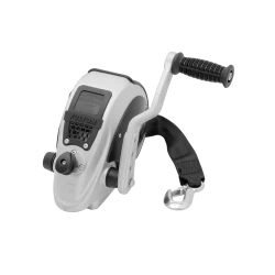 Fulton F2 Marine Trailer Winch Single-Speed 2000 lbs Capacity 20 ft Sharkskin Strap Adjustable Handle Lifetime Warranty - FW20000101 Boat Winch