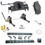 For 1973-2000 GMC C/K Series Industry Standard Semi-Custom Above Bed Rail Kit + 20K Fifth Wheel + Square Slider + King Pin Lock + Base Rail Lock + 10" Lube Plate + Fifth Wheel Cover + Lube (For 6-1/2' or Shorter Bed, w/o Factory Puck System Models) B For 1973-2000 GMC C/K Series Industry Standard Semi-Custom Above Bed Rail Kit + 20K Fifth Wheel + Square Slider + King Pin Lock + Base Rail Lock + 10" Lube Plate + Fifth Wheel Cover + Lube (For 6-1/2' or Shorter Bed, w/o Factory Puck System Models) B