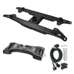 For 2017-2022 Ford F-250 Super Duty Elite Series Fifth Wheel Hitch Mounting System Rail Kit + Gooseneck Pop-In Ball + Wiring For Models w/o Factory Puck System (Excludes: w/Factory Prep Kit, w/o Factory Puck System Models) By Reese