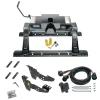 For 2007-2007 Chevrolet Silverado 1500 Custom Industry Standard Above Bed Rail Kit + 16K Fifth Wheel + In-Bed Wiring + King Pin Lock (For 5'8 or Shorter Bed Models) By Reese