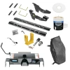 For 2007-2007 Chevrolet Silverado 1500 Custom Industry Standard Above Bed Rail Kit + 16K Fifth Wheel + King Pin Lock + Base Rail Lock + 10" Lube Plate + Fifth Wheel Cover + Lube (For 5'8 or Shorter Bed Models) By Reese