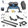 For 1999-2013 Chevrolet Silverado 1500 Custom Industry Standard Above Bed Rail Kit + Reese M5 27K Fifth Wheel + In-Bed Wiring + King Pin Lock + Base Rail Lock + 10" Lube Plate + Fifth Wheel Cover + Lube (For 5'8 or Shorter Bed Models) By Reese