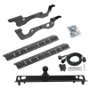 For 2017-2022 Ford F-350 Super Duty Custom Industry Standard Above Bed Rail Kit + 25K Pro Series Gooseneck Hitch + In-Bed Wiring (For 5'8 or Shorter Bed, w/o Factory Puck System, Except Dually Models) By Reese