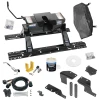 For 2007-2021 Toyota Tundra Custom Industry Standard Above Bed Rail Kit + 16K Fifth Wheel + In-Bed Wiring + King Pin Lock + Base Rail Lock + 10" Lube Plate + Fifth Wheel Cover + Lube (For 5'8 or Shorter Bed Models) By Reese