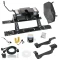 For 2015-2020 Ford F-150 Custom Industry Standard Above Bed Rail Kit + 16K Fifth Wheel + In-Bed Wiring + King Pin Lock + Base Rail Lock + 10" Lube Plate + Fifth Wheel Cover + Lube (For 6-1/2' and 8 foot Bed, Except Raptor, w/o Factory Puck System Mod