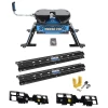 For 2019-2019 Chevrolet Silverado 1500 Custom Outboard Above Bed Rail Kit + Reese M5 27K Fifth Wheel + King Pin Lock (For 5'8 or Shorter Bed (New Body Style), w/o Factory Puck System Models) By Reese