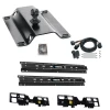 For 2020-2024 GMC Sierra 1500 Custom Outboard Above Bed Rail Kit + 25K Pro Series Gooseneck Hitch + In-Bed Wiring (For 5'8 or Shorter Bed w/o Factory Puck System Models) By Reese