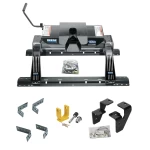 For 2003-2010 Dodge Ram 3500 Industry Standard Semi-Custom Above Bed Rail Kit + 16K Fifth Wheel + King Pin Lock (For 5'8 or Shorter Bed (Sidewinder Required), w/Overload Springs, w/o Factory Puck System Models) By Reese