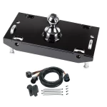 For 2019-2024 RAM 2500 Hide-A-Goose Underbed Gooseneck Hitch System + 7-Way In-Bed Wiring (For (Gooseneck Head Does Not Require Rail Kit), w/o Factory Puck System Models) By Draw-Tite