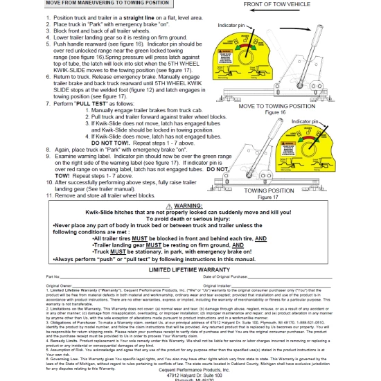 Reese Dual Jaw 16K Fifth Wheel Trailer Hitch w/ Kwik Slide Slider and Rails For 2002-2008 Dodge Ram 1500 2003-2012 Ram 2500 3500 Truck Base Rail Kit 5th Wheel Brackets Hardware