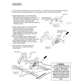 Reese Dual Jaw 16K Fifth Wheel Trailer Hitch w/ Round Tube Slider and Rails For 2003-2012 Dodge Ram 2500 3500 w/ Overload Springs Truck Base Rail Kit 5th Wheel Brackets Hardware