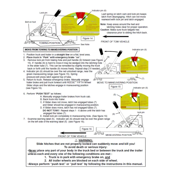 Reese Dual Jaw 16K Fifth Wheel Trailer Hitch w/ Round Tube Slider and Rails For 2002-2008 Dodge Ram 1500 2003-2012 Ram 2500 3500 Truck Base Rail Kit 5th Wheel Brackets Hardware