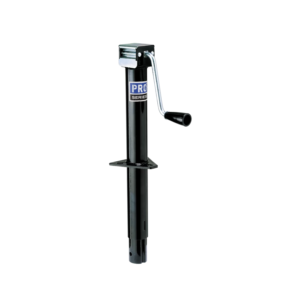 Pro Series 2K A-Frame Trailer Jack, Black Powdercoat, Sidewind, Corrosion Resistant
