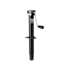 Pro Series 2K A-Frame Trailer Jack 14" Lift Black Powdercoat Inner and Outer Tube Sidewind Round Jack Corrosion Resistant 5 Year Warranty