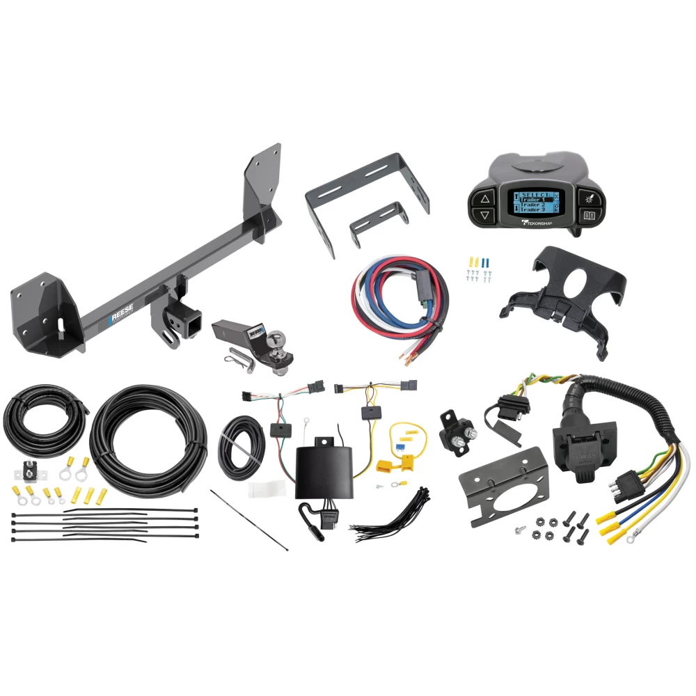 84194 85343 20506 7012a 118773 21536 90195 Reese Towpower Trailer Hitch Tow Package Prodigy P3 Brake Control 18-23 Volvo XC60 7-Way RV Wiring 2" Drop Mount 2" Ball Class 4 2" Receiver Reese Tekonsha 18 19 20 21 22 23 2018 2019 2020 2021 202 Trailer Hitch Tow Package Prodigy P3 Brake Control For 18-24 Volvo XC60 w/ 7-Way RV Wiring 2" Drop Mount 2" Ball Class 4 2" Receiver Reese Tekonsha