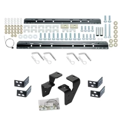 Reese Base Rail Kit w/ Custom Bracket For 2003-2012 Dodge Ram 2500 3500 w/ Overload Springs Above Bed Accepts all Industry Standard Gooseneck and Fifth Wheel Hitches