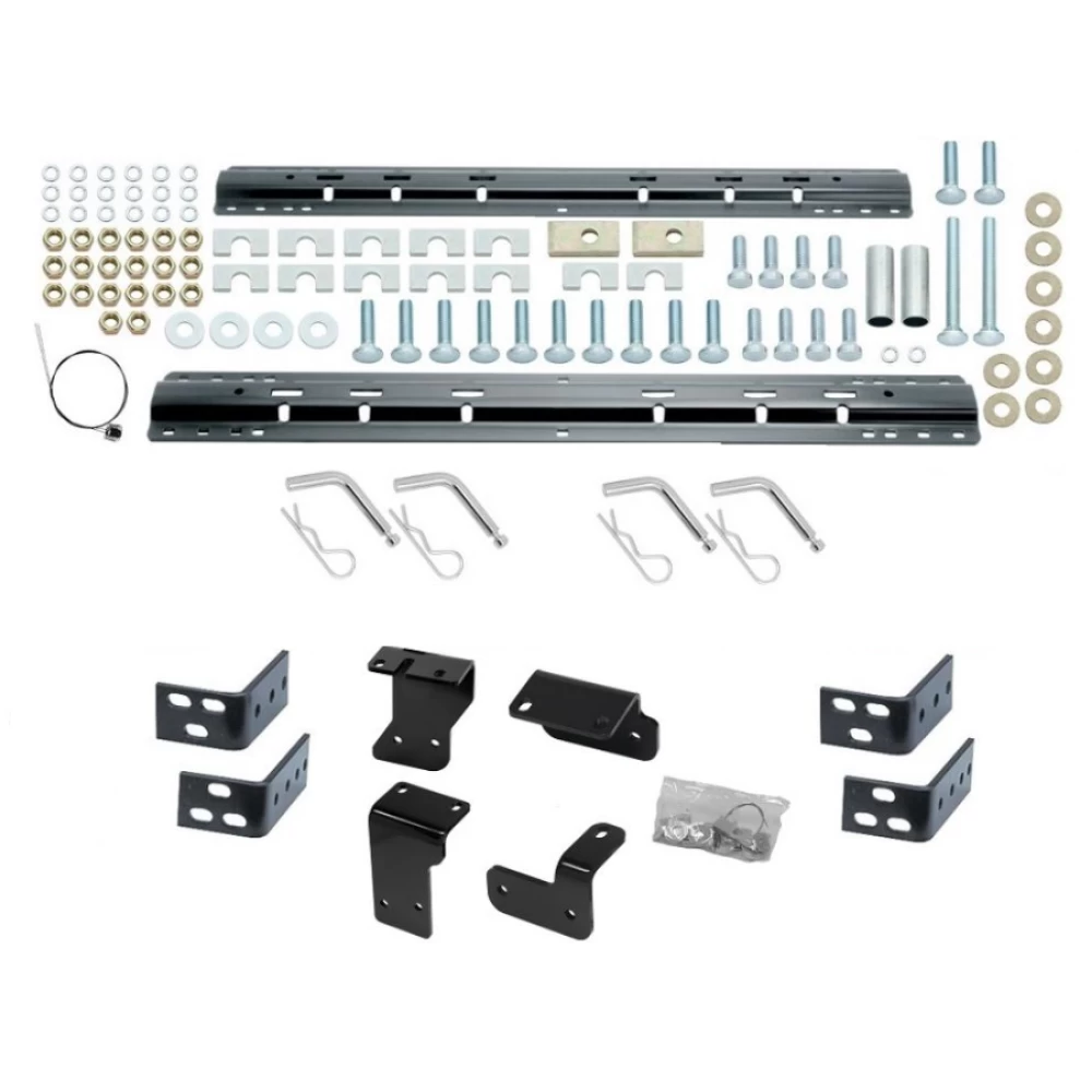 Base Rail Kit Rail Brackets and Hardware Required Adapter Bracket 58405 30035 58405 Reese Reese Base Rail Kit Custom Bracket 2004-2015 Nissan Titan Above Bed Accepts all Industry Standard Gooseneck and Fifth Wheel Hitches 04 05 06 07 08 09 10 11 12 13 14 Reese Base Rail Kit w/ Custom Bracket For 2004-2015 Nissan Titan Above Bed Accepts all Industry Standard Gooseneck and Fifth Wheel Hitches