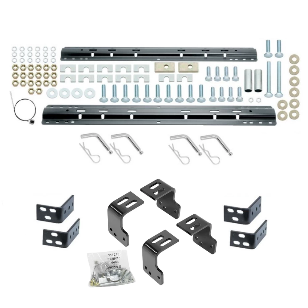 Reese Base Rail Kit w/ Custom Bracket For 2004-2014 Ford F150 (Excludes 2004 Heritage) Above Bed Accepts all Industry Standard Gooseneck and Fifth Wheel Hitches