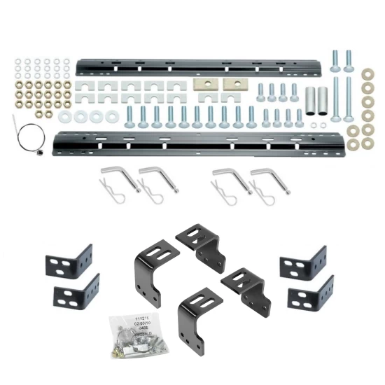 Reese Base Rail Kit w/ Custom Bracket For 2004-2014 Ford F150 (Excludes 2004 Heritage) Above Bed Accepts all Industry Standard Gooseneck and Fifth Wheel Hitches