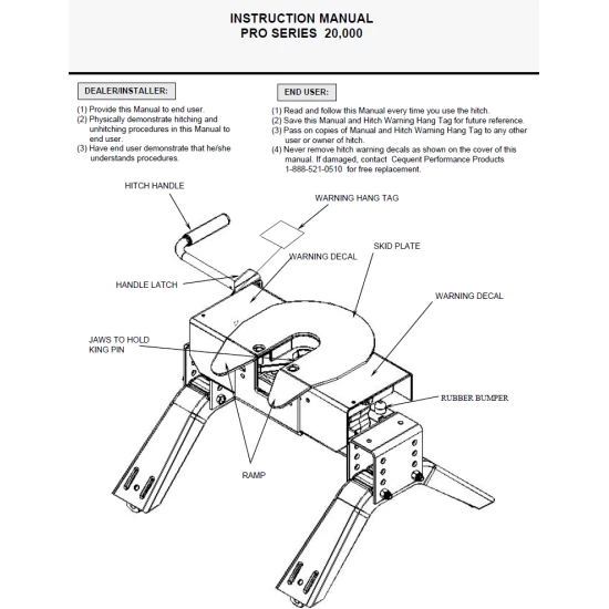 Reese Fifth Wheel Trailer Hitch 20,000 lbs. Capacity, Dual Jaw, Complete System, Industry Standard Mount