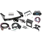 Trailer Hitch Tow Package Prodigy P3 Brake Control For 97-03 Ford F150 2004 Heritage 97-99 F250 Light Duty w/ Existing 4-Flat w/ 7-Way RV Wiring 2" Drop Mount 2" Ball Class 4 2" Receiver Reese Tekonsha