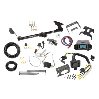 Trailer Hitch Tow Package Prodigy P3 Brake Control For 99-04 Honda Odyssey All Models w/ 7-Way RV Wiring 2" Drop Mount 2" Ball Class 3 2" Receiver Reese Tekonsha
