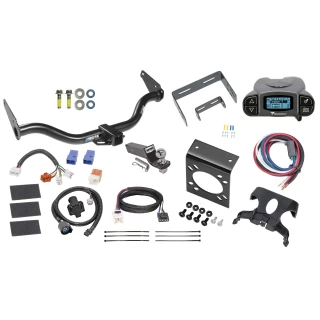 Trailer Hitch Tow Package Prodigy P3 Brake Control For 05-15 Nissan Xterra All Models w/ 7-Way RV Wiring 2" Drop Mount 2" Ball Class 4 2" Receiver Reese Tekonsha