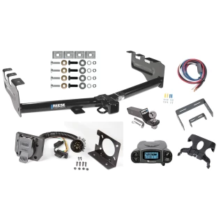 Trailer Hitch Tow Package Prodigy P3 Brake Control For 99-13 Chevy Silverado GMC Sierra 1500 HD 99-04 2500 LD (07-07 Classic) Standard or Step Bumper w/ 7-Way RV Wiring 2" Drop Mount 2" Ball Class 4 2" Receiver Reese Tekonsha