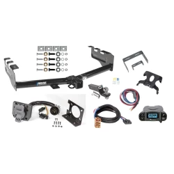 Trailer Hitch Tow Package Prodigy P3 Brake Control For 99-13 Chevy Silverado GMC Sierra 1500 HD 99-04 2500 LD (07-07 Classic) Standard or Step Bumper w/ 7-Way RV Wiring 2" Drop Mount 2" Ball Class 4 2" Receiver Reese Tekonsha