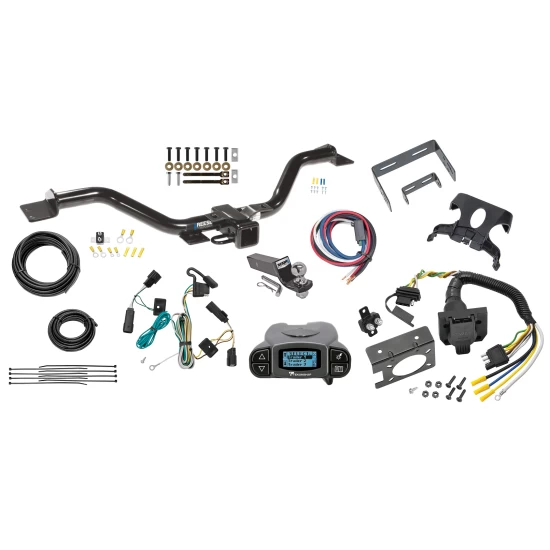 Trailer Hitch Tow Package Prodigy P3 Brake Control For 07-17 GMC Acadia Limited Buick Enclave Chevy Traverse 07-09 Saturn Outlook w/ 7-Way RV Wiring 2" Drop Mount 2" Ball Class 3 2" Receiver Reese Tekonsha