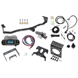 Trailer Hitch Tow Package Prodigy P3 Brake Control For 07-12 Hyundai Veracruz All Models w/ 7-Way RV Wiring 2" Drop Mount 2" Ball Class 4 2" Receiver Reese Tekonsha