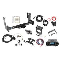 Trailer Hitch Tow Package Prodigy P3 Brake Control For 14-25 Freightliner Mercedes-Benz Sprinter 1500 2500 3500 w/o Factory Step Bumper w/ 7-Way RV Wiring 2" Drop Mount 2" Ball Class 4 2" Receiver Reese Tekonsha