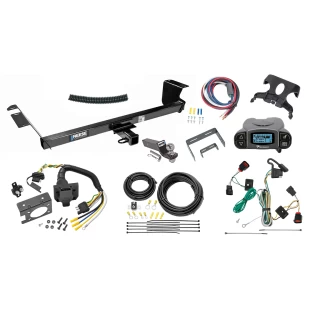 Trailer Hitch Tow Package Prodigy P3 Brake Control For 09-12 Volkswagen Routan All Models w/ 7-Way RV Wiring 2" Drop Mount 2" Ball Class 3 2" Receiver Reese Tekonsha