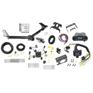 Trailer Hitch Tow Package Prodigy P3 Brake Control For 11-20 Dodge Journey w/ LED Taillights w/ 7-Way RV Wiring 2" Drop Mount 2" Ball Class 3 2" Receiver Reese Tekonsha