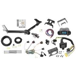 Trailer Hitch Tow Package Prodigy P3 Brake Control For 10-10 Dodge Journey All Models w/ 7-Way RV Wiring 2" Drop Mount 2" Ball Class 3 2" Receiver Reese Tekonsha