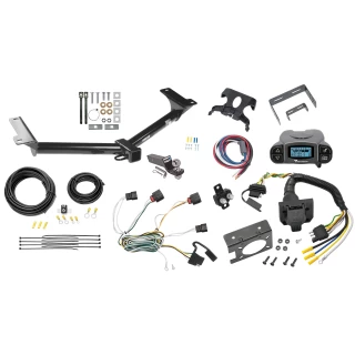 Trailer Hitch Tow Package Prodigy P3 Brake Control For 10-10 Dodge Journey All Models w/ 7-Way RV Wiring 2" Drop Mount 2" Ball Class 3 2" Receiver Reese Tekonsha