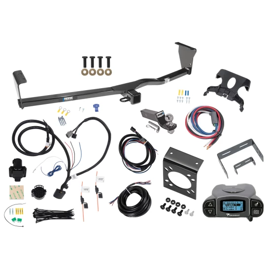 Trailer Hitch Tow Package Prodigy P3 Brake Control For 11-13 KIA Sorento V6 Models w/ 7-Way RV Wiring 2" Drop Mount 2" Ball Class 3 2" Receiver Reese Tekonsha