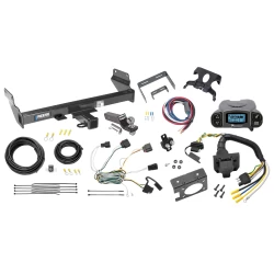 Trailer Hitch Tow Package Prodigy P3 Brake Control For 11-13 Jeep Grand Cherokee w/ 7-Way RV Wiring 2" Drop Mount 2" Ball Class 3 2" Receiver Reese Tekonsha