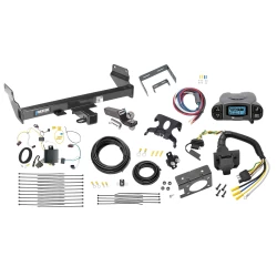 Trailer Hitch Tow Package Prodigy P3 Brake Control For 14-21 Jeep Grand Cherokee 22-22 WK w/ 7-Way RV Wiring 2" Drop Mount 2" Ball Class 3 2" Receiver Reese Tekonsha
