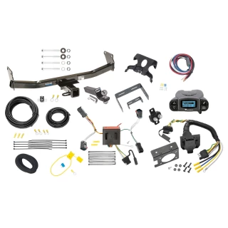Trailer Hitch Tow Package Prodigy P3 Brake Control For 11-16 Jeep Compass 17-17 (Old Body Style) w/ 7-Way RV Wiring 2" Drop Mount 2" Ball Class 3 2" Receiver Reese Tekonsha