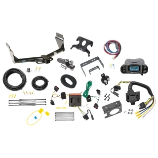 Trailer Hitch Tow Package Prodigy P3 Brake Control For 11-13 Dodge Durango All Models w/ 7-Way RV Wiring 2" Drop Mount 2" Ball Class 4 2" Receiver Reese Tekonsha