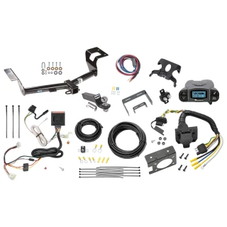 Trailer Hitch Tow Package Prodigy P3 Brake Control For 12-16 Honda CR-V All Models w/ 7-Way RV Wiring 2" Drop Mount 2" Ball Class 3 2" Receiver Reese Tekonsha
